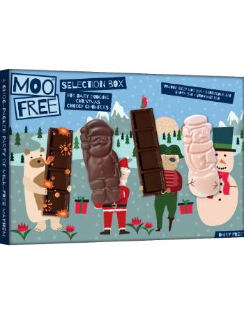 MOO FREE CHRISTMAS CRACKER SELECTION BOX 104G