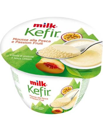 MILK KEFIR MOUSSE PEACH AND PASSION FRUIT 125G