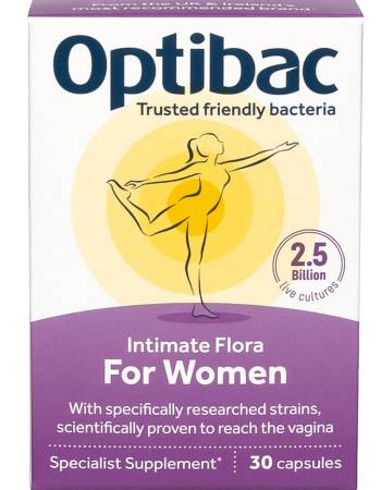 OPTIBAC FOR WOMEN PROBIOTICS - INTIMATE FLORA | 30 CAPSULES - UP TO 1 MONTH'S SUPPLY