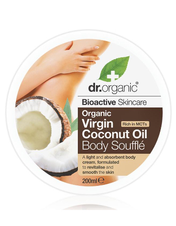 DR ORGANIC VIRGIN COCONUT OIL BODY SOUFFLE 200ML