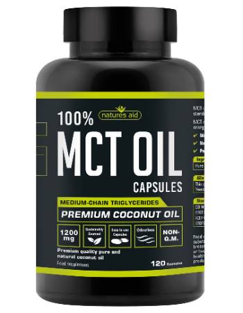 NATURES AID MCT OIL 120 CAPSULES