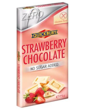 QUICKBURY WHITE CHOCOLATE STRAWBERRY 75G