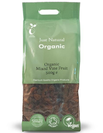 JUST NATURAL MIX VINE FRUIT 500G