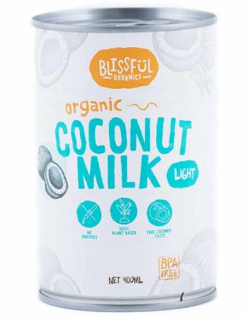 BLISSFUL ORGANICS COCONUT MILK LIGHT 400ML