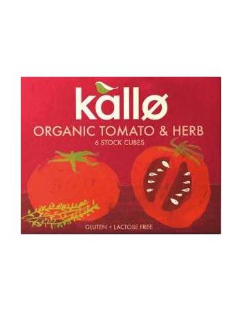 KALLO ORGANIC TOMATO & HERB STOCK CUBES 66G