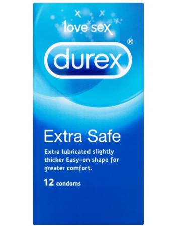 DUREX EXTRA SAFE CONDOMS (PACKET OF 12)