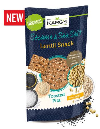 DR KARG'S SESAME AND SEA SALT LENTIL SNACK 85G