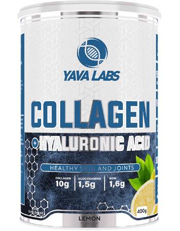 YAVA LABS COLLAGEN HYALURONIC ACID | LEMON & LIME 400G