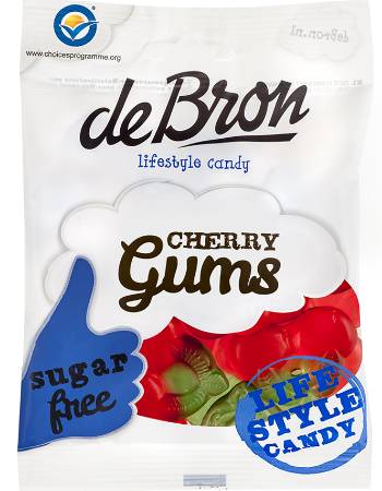 DEBRON SUGAR FREE CHERRY GUMS 90G