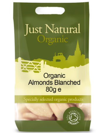 JUST NATURAL ALMONDS BLANCHED 80G