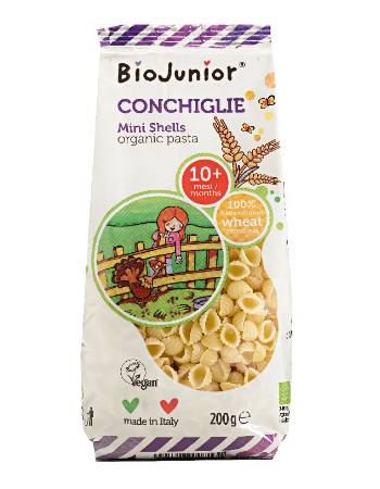 BIO JUNIOR ORGANIC CONCHIGLIE PASTA 200G