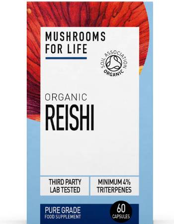 MUSHROOMS 4 LIFE ORGANIC REISHI 60 CAPSULES | PURE GRADE