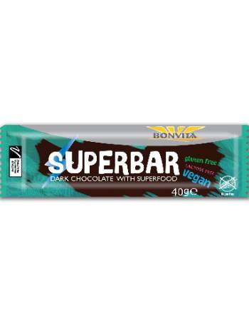 BONVITA SUPERBAR DARK CHOCOLATE BAR 40G