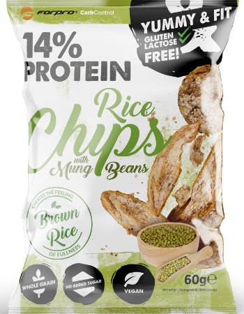 FORPRO PROTEIN RICE CHIPS WITH MUNG BEANS 60G