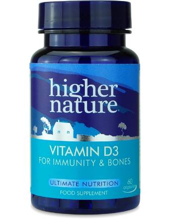 HIGHER NATURE VITAMIN D3 500IU 120CAPS