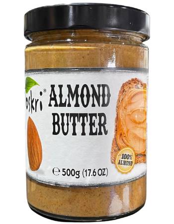 OSKRI PURE ALMOND BUTTER 500G