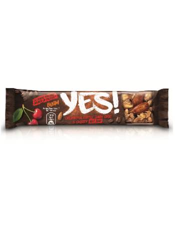 YES COFFE CHERRY AND DARK CHOCOALTE BAR 35G