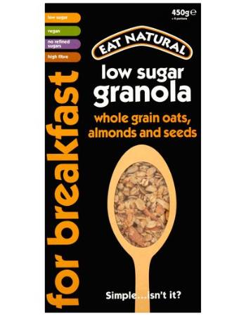 EAT NATURAL LOW SUGAR GRANOLA ALMOND 450