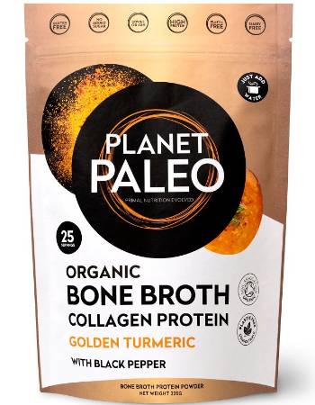 PLANET PALEO BONE BROTH GOLDEN TURMERIC 225G