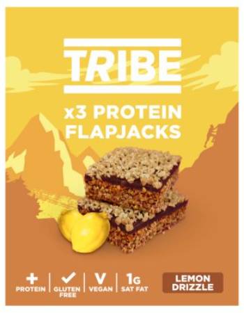 TRIBE PROTEIN FLAPJACK 3 X 38G | LEMON DRIZZLE