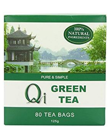 QI NATURAL GREEN TEA (80 BAGS)