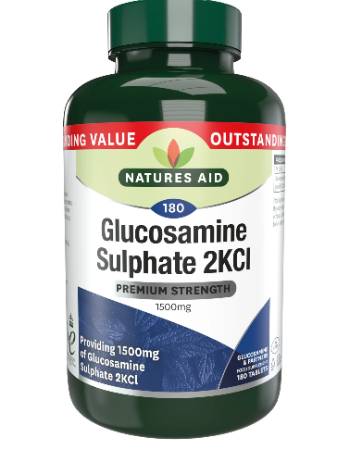 NATURES AID GLUCOSAMINE SULPHATE 1500MG 180 TABLETS
