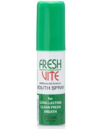 FRESHVITE MOUTH FRESHNER SPRAY 15ML | ANTIBACTERIAL FORMULA