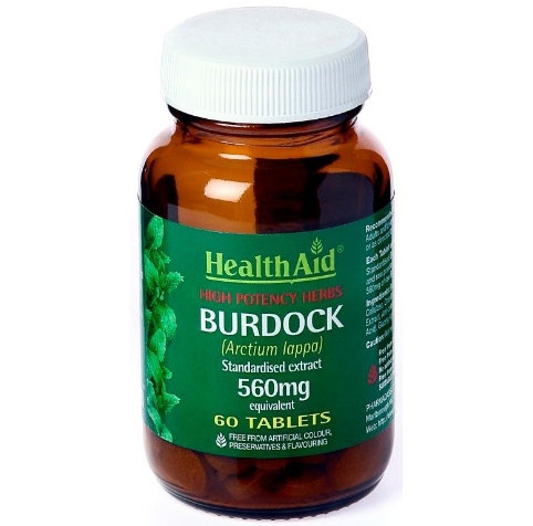 HEALTH AID BURDOCK 560MG 60 TABLETS