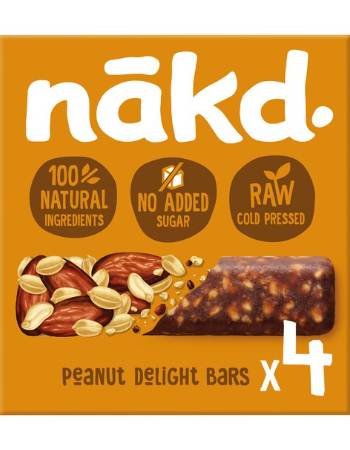 NAKD CEREAL BARS PEANUT DELIGHT (4 X 35G)