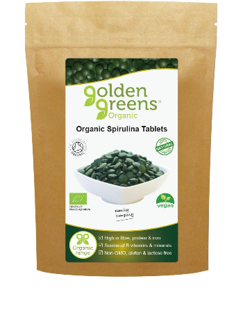 GREENS ORGANIC SPIRULINA 120 TABLETS