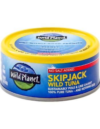 WILD PLANET SKIPJACK TUNA  NO SALT 142G