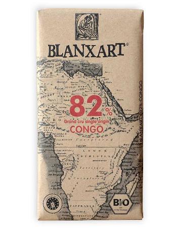 BLANXART 82% CONGO DARK CHOC 125G