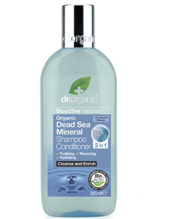 DR.ORGANIC DEAD SEA MINERAL SHAMPOO & CONDITIONER (2 IN 1) 265ML