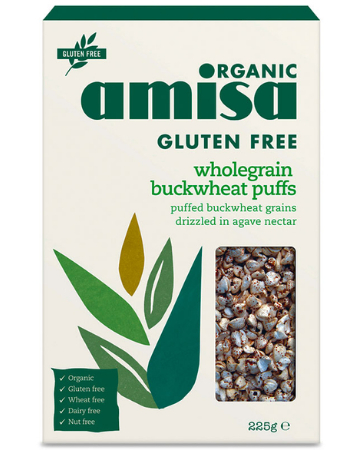 AMISA WHOLEGRAIN BUCKWHEAT PUFFS 225G