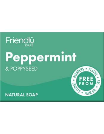 FRIENDLY SOAP PEPPERMINT & POPPY SEED 95G