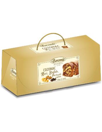 BOROMIR COZONAC WALNUTS RAISINS & ORANGE 500G