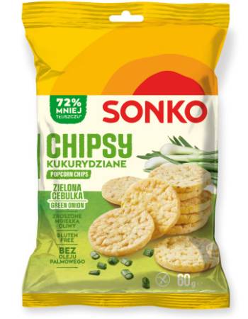 SONKO CORN CAKE 60G | GREEN ONION FLAVOUR