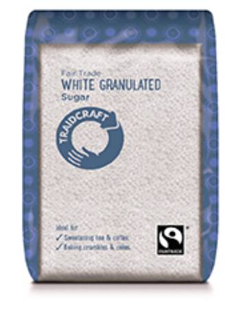 TRAIDCRAFT SUGAR WHITE GRANULATE 500G