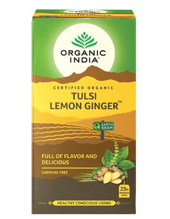 ORGANIC INDIA TULSI LEMON GINGER (25 BAGS)