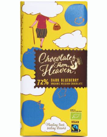 CHOCOLATES FROM HEAVEN DARK CHOCOLATE BLUEBERRY 100G
