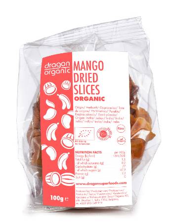 DRAGON SUPERFOODS MANGO SLICED & DRIED 100G