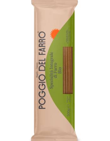 POGGIO DEL FARRO WHOLEMEAL SPELT PASTA SPAGHETTI 500G