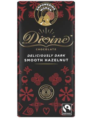 DIVINE DARK CHOCOLATE HAZELNUT 90G