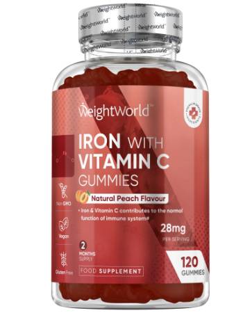 WEIGHTWORLD IRON WITH VITAMIN C | 120 GUMMIES