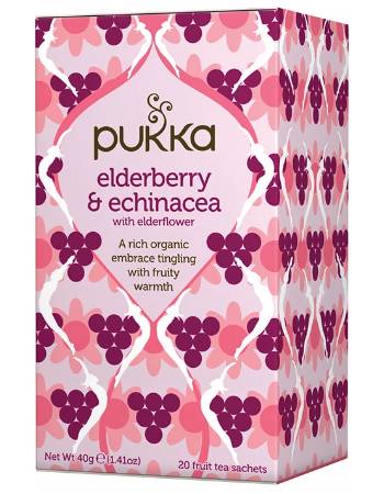 PUKKA ELDERBERRY & ECHINACEA TEA  20 BAGS