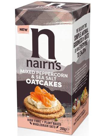NAIRNS MIX PEPPERCORN & SEA SALT OATCAKES 200G