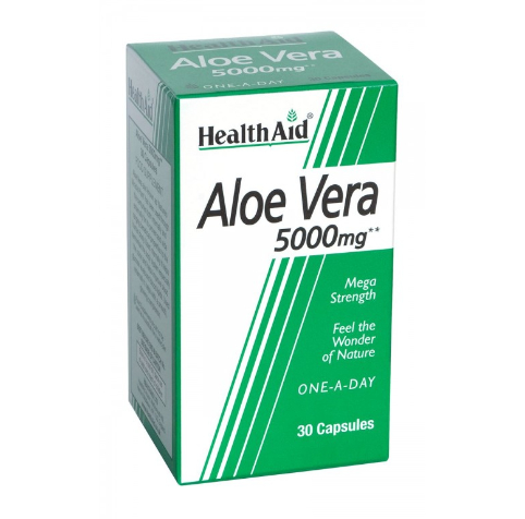 HEALTH AID ALOE VERA 5000MG 30 CAPSULES