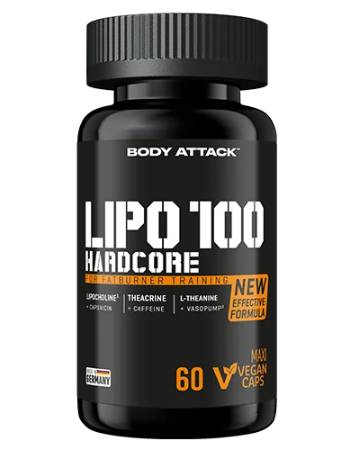 BODY ATTACK LIPO 100 HARDCORE | 60 CAPSULES