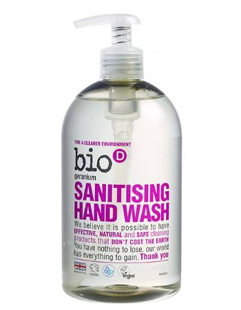 BIO SANITISING HAND GERANIUM 500ML