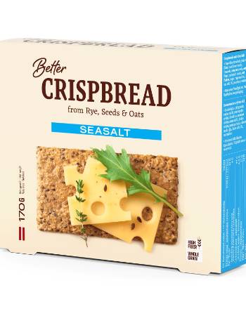 BETTER FOODS CRISPBREAD WITH SEA SALT 170G